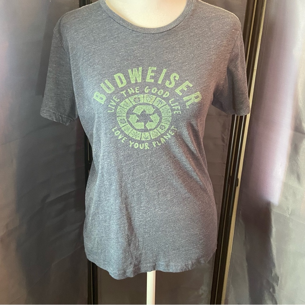 Budweiser Recycled Plastic Organic Cotton Hug The planet T shirt Jones & Mitch